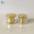 Gold Round Acrylic Capsule Jars with UV Lid